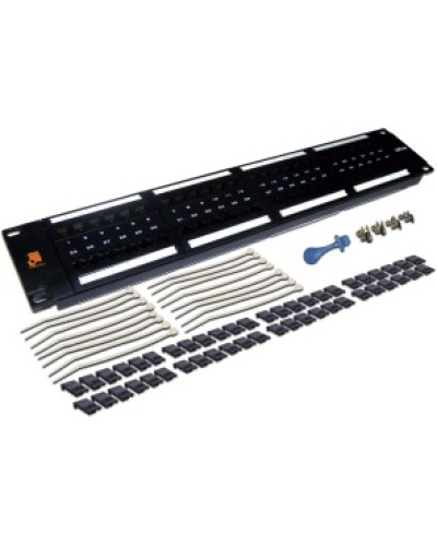 Патч-панель 48 портов, UTP, кат.5E, 2U LANMASTER LAN-PPL48U5E в Ессентуках Патч панель Pintop.ru