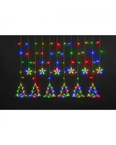 Гирлянда Navigator 95 126 NGF-D033-04 (бахрома звезды и елочки RGBY 2.5*1м IP20) в Ессентуках Источники света(Лампы) Pintop.ru