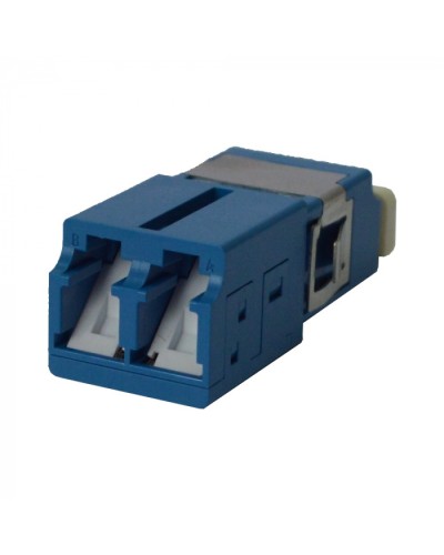 Адаптер оптический LC SM, со шторкой, корпус SC, дуплексный LANMASTER (LAN-2LCS/SH-AM-SM) в Ессентуках Проходные адаптеры и розетки оптические Pintop.ru