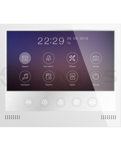 Монитор цветного видеодомофона формата AHD с сенсорными кнопками и возможностью записи фото или видео по вызову на microSD карту Tantos Selina HD M в Ессентуках Абонентские видеоустройства Pintop.ru