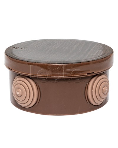 Коробка распред. КМР-040-039 с крышкой (85х40) 4 мембранных ввода тёмное дерево IP54 EKF (plc-kmr-040-039-t) в Ессентуках Распределительные коробки Pintop.ru