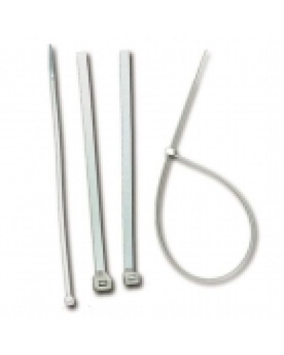 Стяжка пластиковая нейлоновая с площадкой для маркировки 3,6х205мм, белая (100шт.уп) TWT-CVM-205 в Ессентуках Стяжки-хомуты Pintop.ru