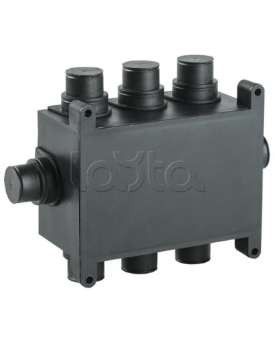 Коробка распаячная 118х76х60мм для монолит. стр. черная IEK (UKM10-118-076-060-O-K02) в Ессентуках Распределительные коробки Pintop.ru