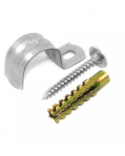 Комплекты для крепления ОКЛ с использованием самореза, дюбеля и скобы СМО 16-17 (100 шт) Промрукав (PR08.4995) в Ессентуках Держатели, клипсы, скобы Pintop.ru