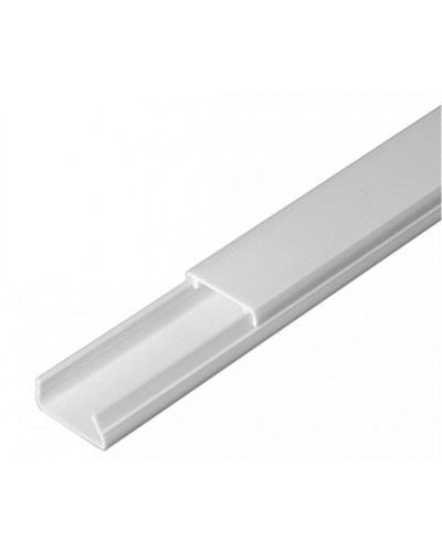 Кабель-канал серый RAL 7035 2-й замок в п/э 20х10 (180м/уп) Промрукав (PR03.0071) в Ессентуках Кабель-канал Pintop.ru