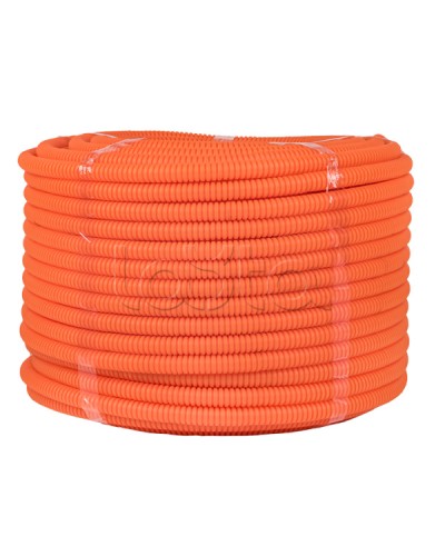 Труба гофр. ПНД с протяжкой d20 мм (100 м) оранжевая EKF-Plast (tpnd-20-o) в Ессентуках Труба гофрированная Pintop.ru
