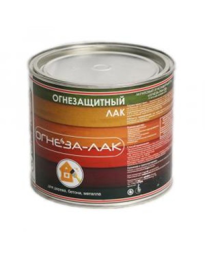 Лак огнезащитный акриловый Огнеза «ОГНЕЗА-ЛАК-ОД» для древесины и материалов изнеё, матовый, бесцветный, ведро 2,4л.(1,8 кг.) в Ессентуках Огнезащитные краски Pintop.ru