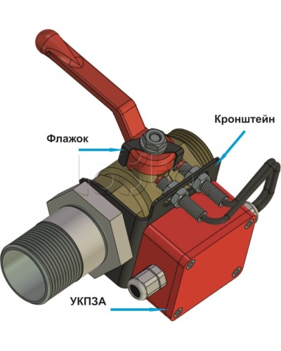 Кронштейн КШ-25-46-И (для УКПЗА v1, v2) Спецавтоматика в Ессентуках Дополнительное оборудование пожаротушения Pintop.ru