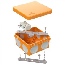 Коробка огнест. разветвительная 80х80х40 (44 шт/кор) Промрукав (60-0210-FR6.0-4-2-Р)