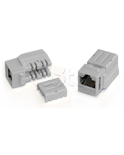 Вставка Keystone Jack RJ-45(8P8C), категория 6A, 110 IDC синяя Hyperline (KJNE-8P8C-C6A-90-BL) в Ессентуках Модули Keystone Pintop.ru