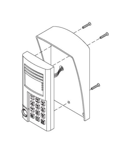Комплект монтажный для блоков вызова БВД-SM100х, БВД-341х, БВД-402х, БВД-404х Vizit МК-341 в Ессентуках Аксессуары для многоабонентных систем Pintop.ru