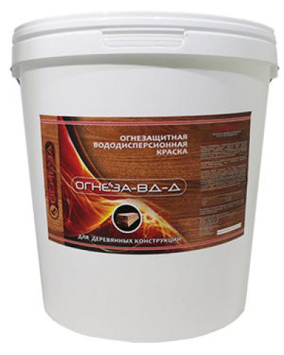 Краска огнезащитная водно-дисперсионнаявспучивающаясядля дерева Огнеза марки«ОГНЕЗА-ВД-Д» , ведро 25 кг., цвет белый в Ессентуках Огнезащитные краски Pintop.ru