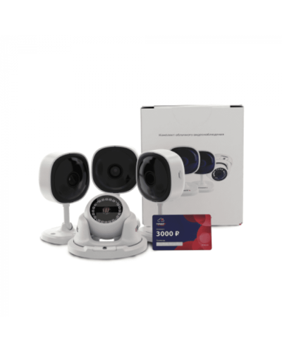 Комплект облачного видеонаблюдения TRASSIR 4TR1Cloud3000 в Ессентуках IP-камеры Pintop.ru