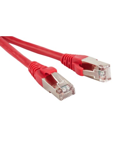 Патч-корд экранированный Hyperline PC-LPM-STP-RJ45-RJ45-C6-0.5M-LSZH-RD в Ессентуках Патчкорды (медные) Pintop.ru