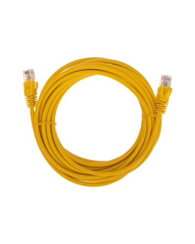 Патч-корд U/UTP, CAT 5e, RJ45-RJ45, 26AWG, LSZH, желтый, 5м REXANT 02-0105-5 в Ессентуках Патчкорды (медные) Pintop.ru