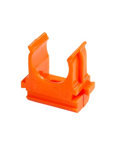 Крепёж-клипса для труб АБС-пластик оранжевая д16 (100шт/2000шт уп/кор) Промрукав (PR13.0063) в Ессентуках Держатели, клипсы, скобы Pintop.ru