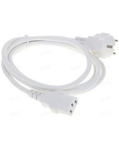 Шнур питания C13-Schuko угловая, 3х0.75, 220В, 10А, белый, 1 метр LANMASTER (LAN-PP13/SHA-1.0-WH) в Ессентуках Аксессуары для стоек и шкафов Pintop.ru