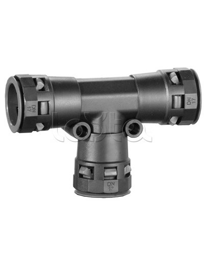 Т-образное соединение полиамидных труб одного номинального диаметра DKC (PAT29N) в Ессентуках Повороты, муфты, тройники Pintop.ru