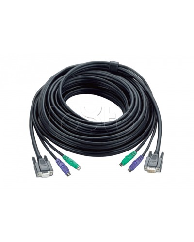 КВМ-кабель с интерфейсами PS/2, VGA (10м) ATEN 2L-1010P/C в Ессентуках Видеоусилители, Модуляторы, Делители Pintop.ru