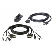 Комплект кабелей USB, DVI-D Dual Link, Dual Display для защищенного KVM-переключателя (3м) ATEN 2L-7D03UDX5