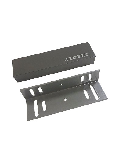 Электромагнитный влагозащищенный замок премиум-класса AccordTec ML-200K Premium Grey с уголком в Ессентуках Электромагнитные замки Pintop.ru