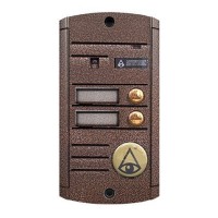 Видеопанель вызывная накладная цветная на 2 абонента Activision AVP-452 (PAL, медь)