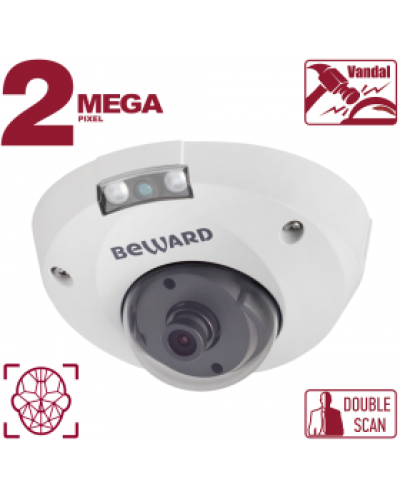 IP-камера видеонаблюдения антивандальная уличная купольная Beward B2530DMR в Ессентуках IP-камеры Pintop.ru