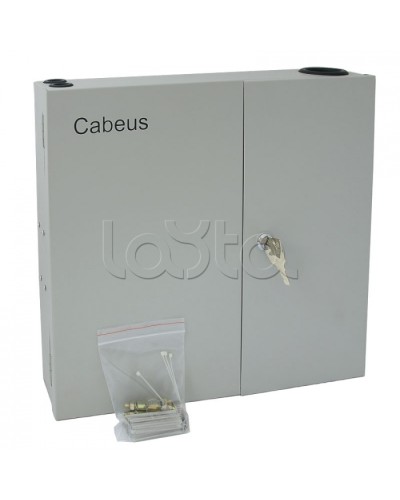 Бокс оптический настенный 19 на 16 SC/2xLC портов Cabeus FO-WL-16SC-K в Ессентуках Кросс оптический Pintop.ru