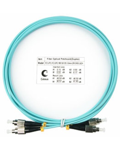 Шнур оптический duplex FC-FC 50/125 mm OM3 1,5м LSZH Cabeus FOP-50-FC-FC-1,5m в Ессентуках Патч-корды и пигтейлы Pintop.ru