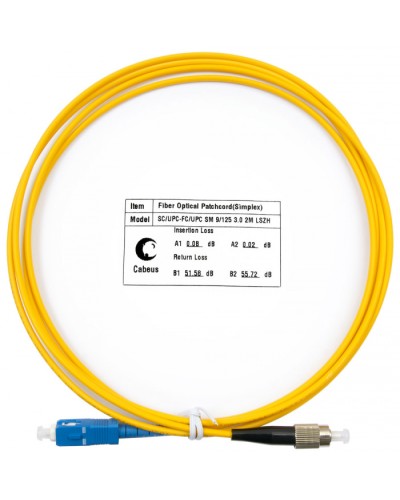 Шнур оптический simplex SC-FC 9/125 SM 2 м LSZH в Ессентуках Патч-корды оптические Pintop.ru