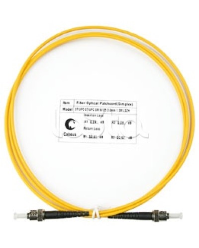 Патч-корд волоконно-оптический SM 9/125 simplex ST-ST LSZH (1,5 м) Cabeus FOP(s)-9-ST-ST-1,5m в Ессентуках Патч-корды оптические Pintop.ru