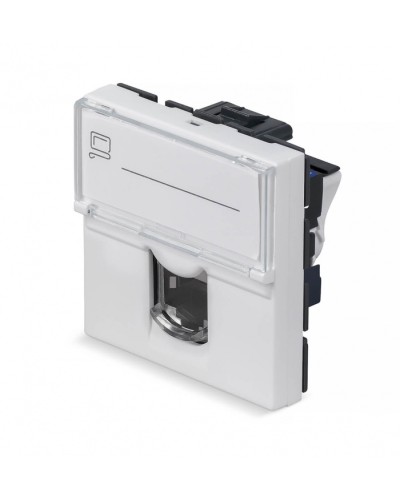 Модуль Keystone Jack RJ-45(8P8C), 180 градусов, категория 6 Cabeus (KJ-RJ45-Cat.6-180T-FP-L-45) в Ессентуках Модули Keystone Pintop.ru