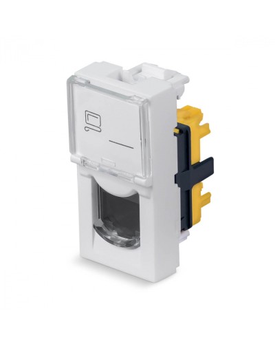 Модуль Keystone Jack RJ-45(8P8C), 180 градусов, категория 6a Cabeus (KJ-RJ45-Cat.6a-180T-FP-L-22,5) в Ессентуках Модули Keystone Pintop.ru