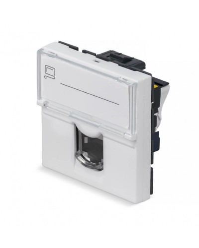 Модуль Keystone Jack RJ-45(8P8C), 180 градусов, категория 6a Cabeus (KJ-RJ45-Cat.6a-180T-FP-L-45) в Ессентуках Модули Keystone Pintop.ru