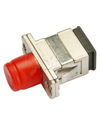 Соединитель проходной SC-FC, MM(для многомодового кабеля), simplex Cabeus SC-FC-MM в Ессентуках Проходные адаптеры и розетки оптические Pintop.ru