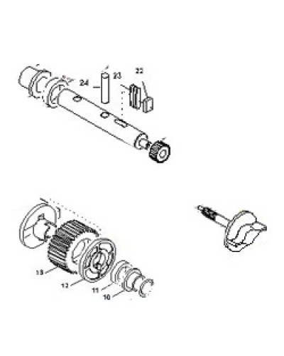 Выходной вал BX-E, BX-E241 Came 119RIBX015 в Ессентуках Запчасти для шлагбаумов и автоматики Pintop.ru