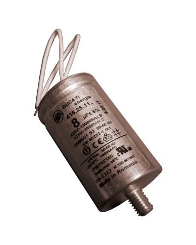 Конденсатор 8 мкФ с гибкими выводами и болтом Came 119RIR339 в Ессентуках Запчасти для шлагбаумов и автоматики Pintop.ru