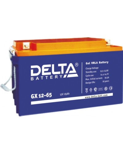 Аккумулятор свинцово-кислотный Delta GX 12-65 в Ессентуках Электротехническое оборудование Pintop.ru