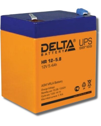 Аккумулятор свинцово-кислотный Delta HR 12-5.8 в Ессентуках Электротехническое оборудование Pintop.ru