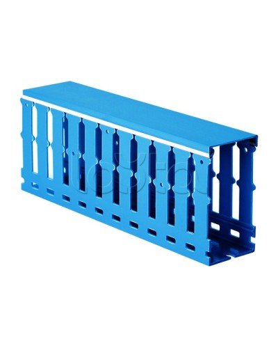 Короб перфорированный, синий RL12 40x40 DKC 00283RL в Ессентуках Кабельные лотки Pintop.ru