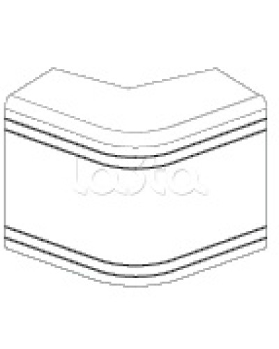Угол внешний неизменяемый (90°) NEA 80х40 мм DKC 01808 в Ессентуках Аксессуары для кабель-канала Pintop.ru