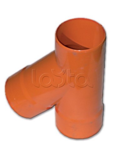 Тройник для двустенных труб одного диаметра ф63мм, 45°, полипропилен DKC 019063 в Ессентуках Повороты, муфты, тройники Pintop.ru