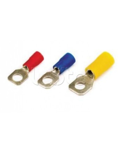 Наконечник с отверстием под винт ф5,2мм, с изолированным фланцем, для сечения провода 2,5-6,0мм2 DKC (2C5P) в Ессентуках Держатели, клипсы, скобы Pintop.ru