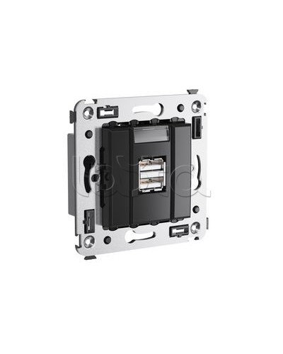 Устройство зарядное Avanti, Черный квадрат DKC 4402543 в Ессентуках Блоки розеток Pintop.ru