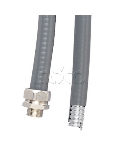 Металлорукав DN 20мм в гладкой EVA изоляции, Dвн 20,5 мм, Dнар 27,0, IP66, 50 м, цвет серый DKC 607E022 в Ессентуках Металлорукав Pintop.ru