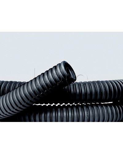 Труба ПНД гибкая гофр. д.40мм, лёгкая без протяжки, 20м, цвет чёрный DKC 70740 в Ессентуках Труба гофрированная Pintop.ru