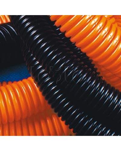 Труба гофрированная ПНД с зондом лёгкая 40 мм цвет оранжевый (20 м) DKC 71940 в Ессентуках Труба гофрированная Pintop.ru