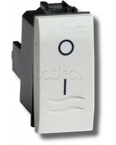 Выключатель двухполюсный белый 1 мод в Ессентуках Аксессуары для стоек и шкафов Pintop.ru