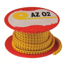 Колечко маркировочное C, 1,3-2,5мм. черное на желтом DKC AZO2CCBY