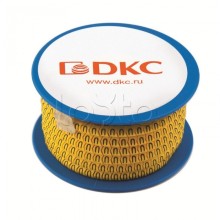 Колечко маркировочное 6, 4-8мм. черное на желтом DKC AZS406BY